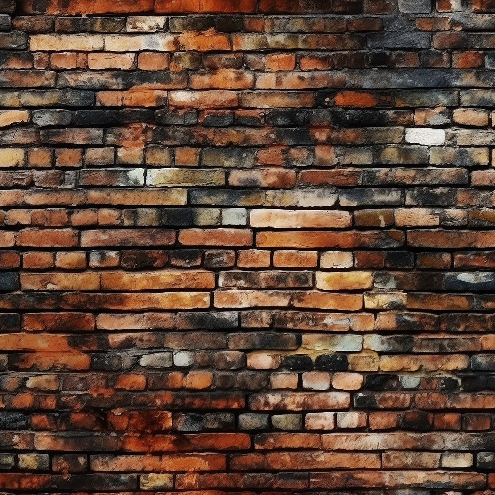 rustic brick, weathered brick wall, red brick, brown brick, orange brick, gray brick, cream brick, mortar joints, aged texture, distressed pattern, architectural print, realistic brick, vintage brick, earthy tones,, fabric panel, brick pattern, masonry design, textured appearance, building materials