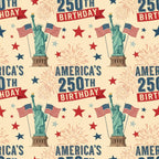 250th Anniversary Pattern 1 Minky Fabric