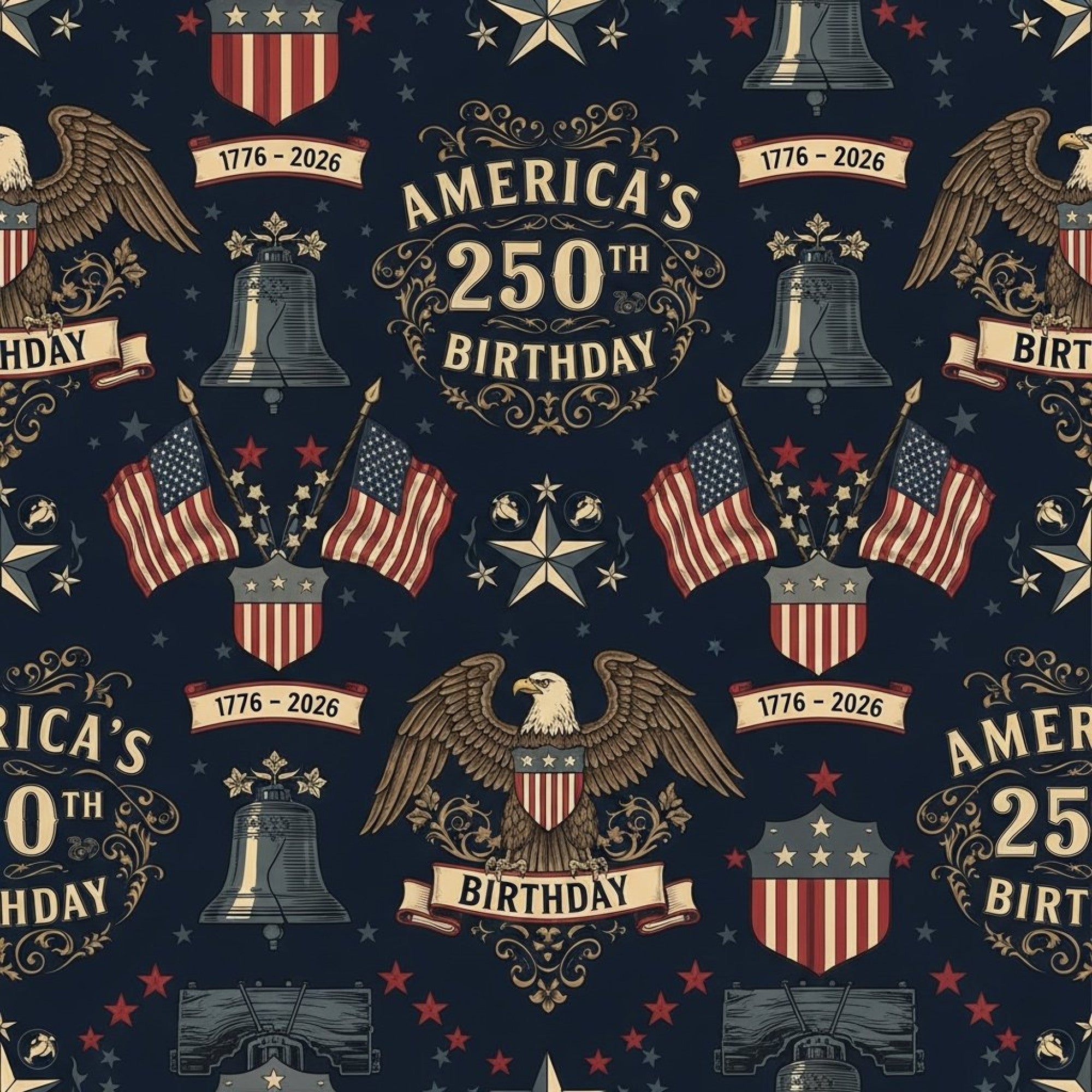 250th Anniversary Pattern 21 Minky Fabric