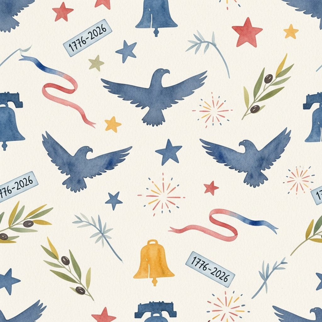 250th Anniversary Pattern 27 Minky Fabric