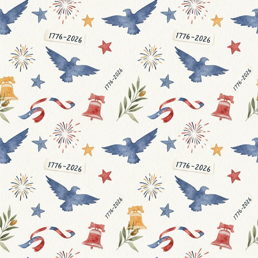 250th Anniversary Pattern 28 Minky Fabric