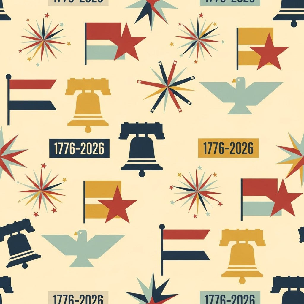 250th Anniversary Pattern 29 Minky Fabric
