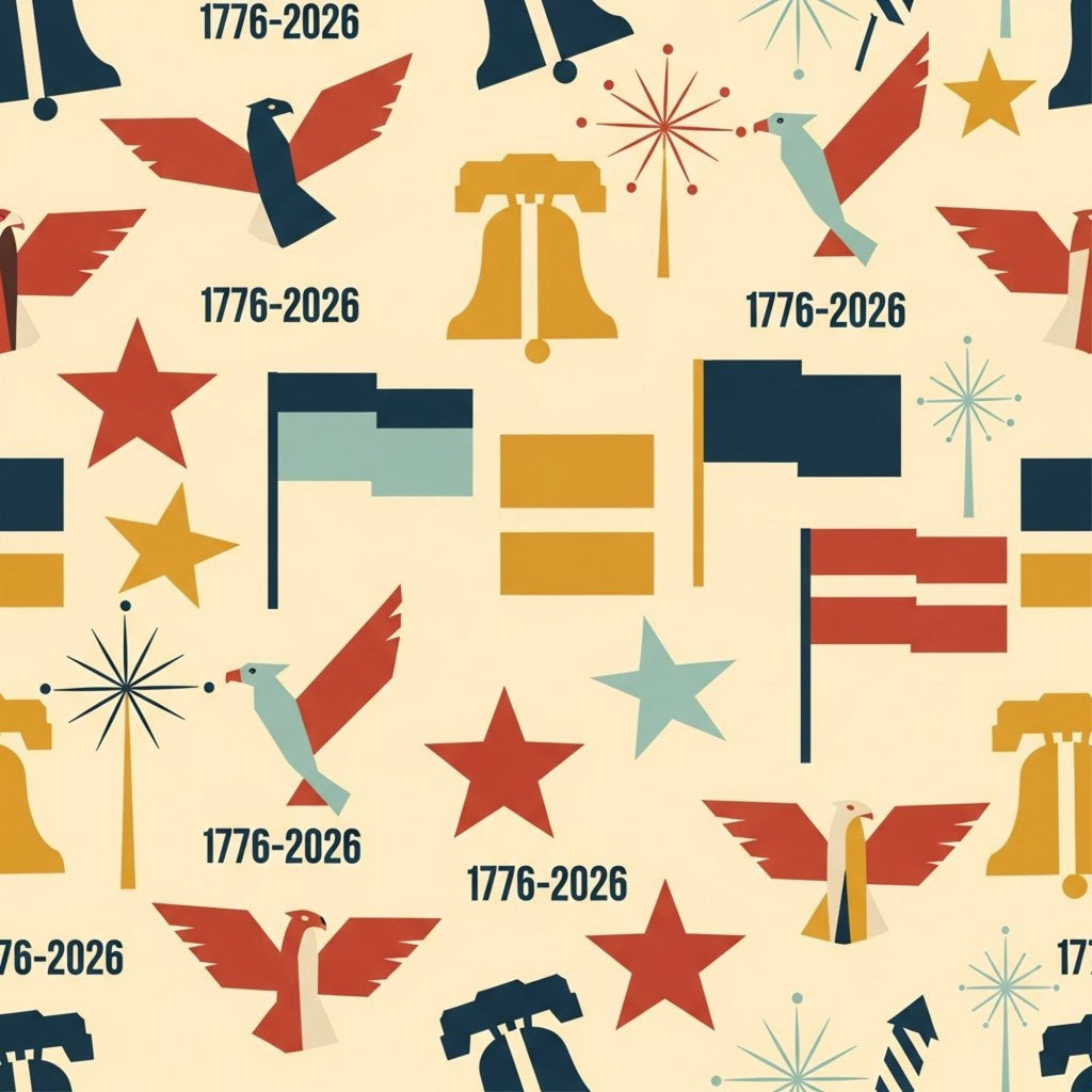 250th Anniversary Pattern 30 Minky Fabric