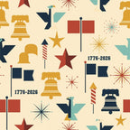 250th Anniversary Pattern 32 Minky Fabric