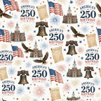 250th Anniversary Pattern 4 Minky Fabric