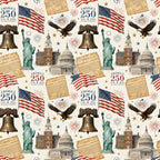 250th Anniversary Pattern 5 Minky Fabric