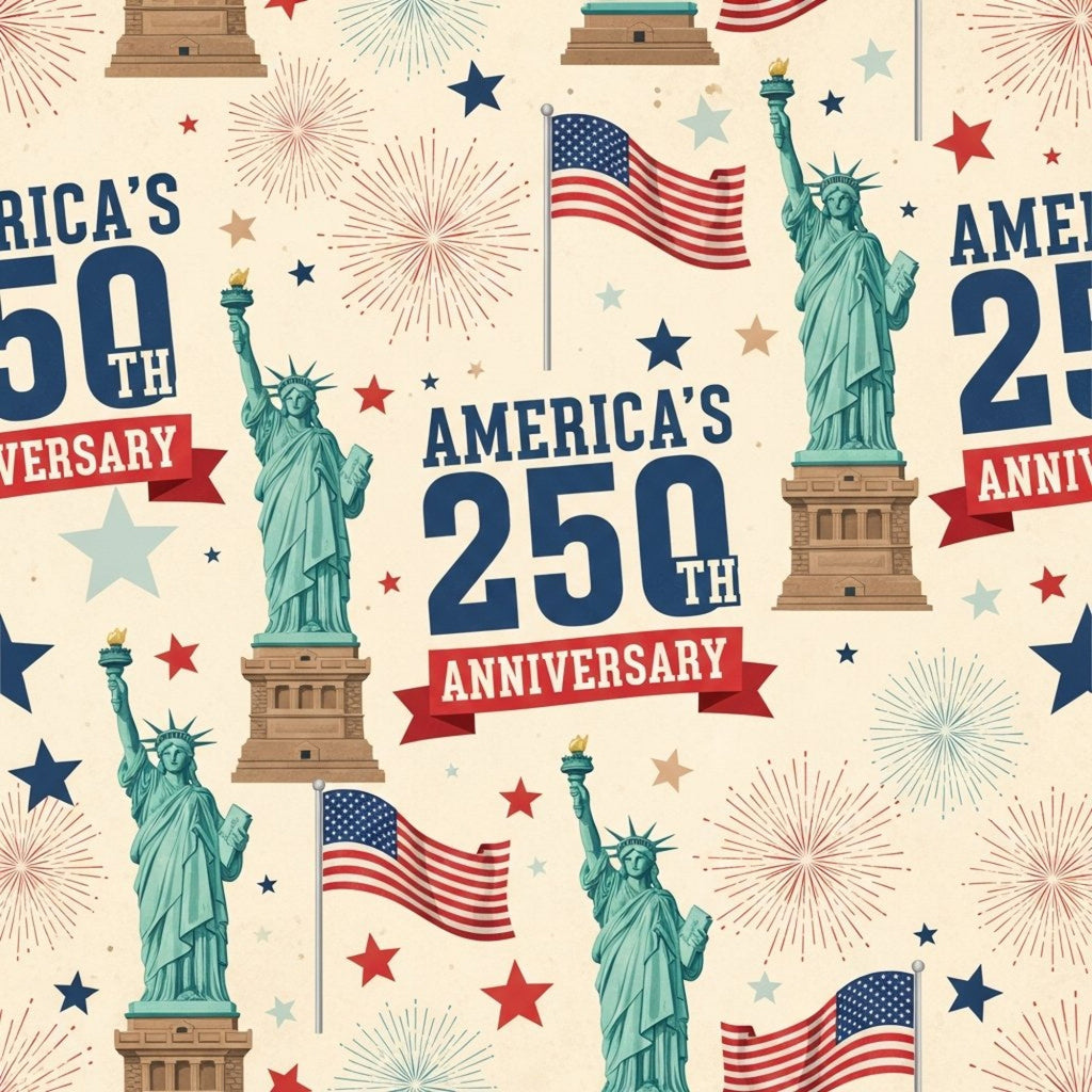 250th Anniversary Pattern 5 Minky Fabric