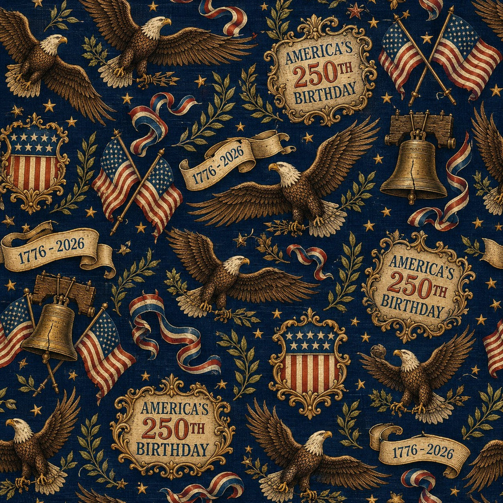 250th Anniversary Pattern 6 Minky Fabric