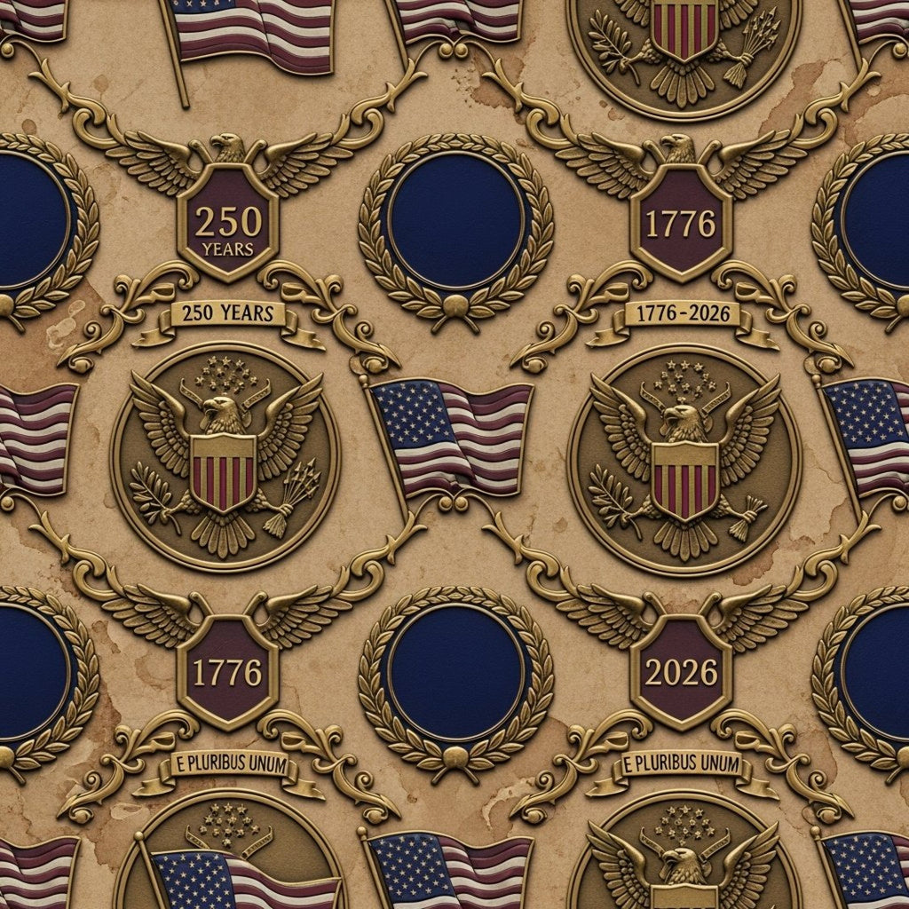 250th Anniversary Pattern 6 Minky Fabric