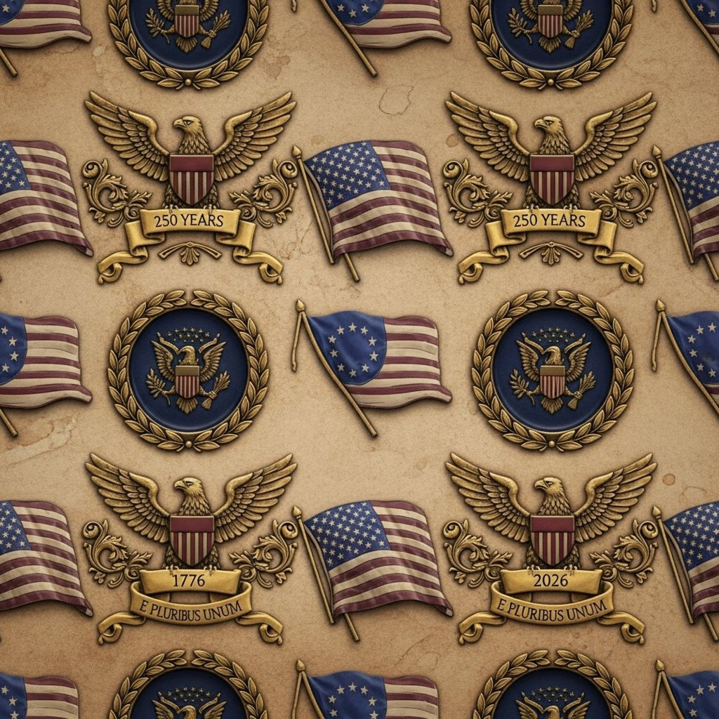 250th Anniversary Pattern 7 Minky Fabric