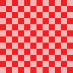red, pink, checkerboard, checkered pattern, geometric, squares, alternating colors,, fabric panel, bright red, light pink, regular pattern, two-tone, block pattern, crafting fabric, sewing material, repeating design, grid pattern