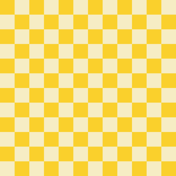 yellow, cream, checkered pattern, geometric design, alternating squares, two-tone, quilting cotton, fabric panel, cheerful, bright colors, repetitive pattern, grid design, sunny yellow, ivory, simple geometry, crafting material, sewing fabric, patchwork style, regular pattern, contrasting colors