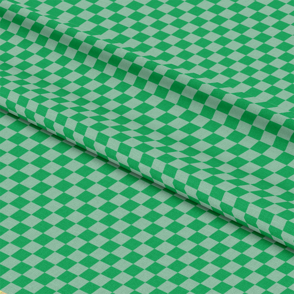 - 2 Color Checkered Pattern 5 Quilting Cotton Fabric  
- green and white checkered fabric  
- quilting cotton material  
- fabric yardage  
- checkerboard design  
- cotton textile  
- lightweight fabric  
- sewing and crafting material  
- plaid inspired pattern  
- woven fabric texture