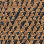 golden brown, sandstone, pyramids, ancient egypt, geometric pattern, triangular shapes, archaeological, desert tones, stepped pyramids, egyptian architecture,, fabric panel, ancient civilization, monument pattern, repetitive design, historical motif, warm earth tones, structured layout, cultural design, antiquity