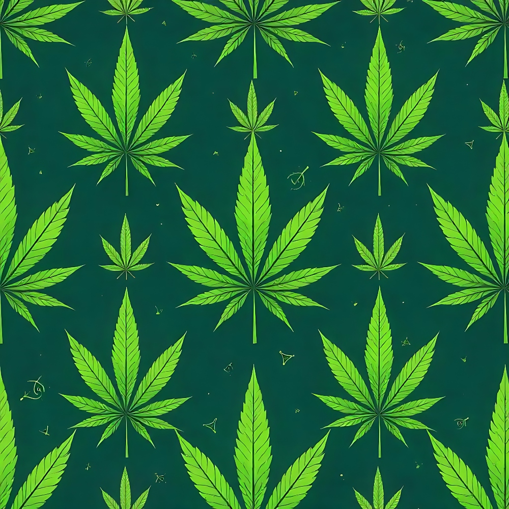 forest green, lime green, bright green, marijuana leaves, cannabis pattern, allover design, repeating motif, botanical print, leaf pattern,, fabric panel, contemporary style, geometric arrangement, nature theme, herbal design, seamless pattern, craft fabric, sewing material, modern print