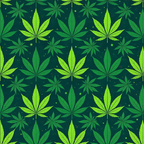 forest green, lime green, bright green, marijuana leaves, cannabis pattern, allover repeat, botanical design, leaf motifs,, fabric panel, geometric arrangement, nature theme, herbal pattern, contemporary style, vibrant colors, seamless pattern, craft fabric, modern botanical, green gradient, 420 theme