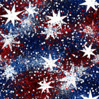 red, white, blue, patriotic, stars, glitter effect, sparkles, dots, speckled pattern, fireworks design, american flag colors, celebration theme, fourth of july, independence day,, fabric panel, festive, shimmery texture, scattered stars, confetti pattern