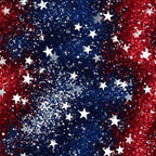 4th of july, patriotic, glitter effect, sparkles, red, white, blue, navy blue, crimson red, stars, star pattern, scattered stars, shimmery, festive, american, independence day,, fabric panel, celebration, metallic finish