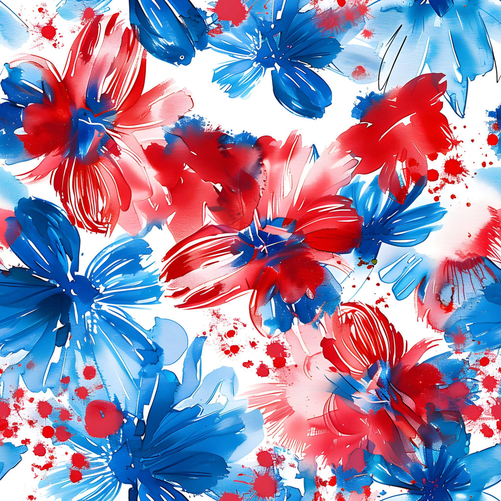 Freedom Petals Pattern 1 Minky Fabric