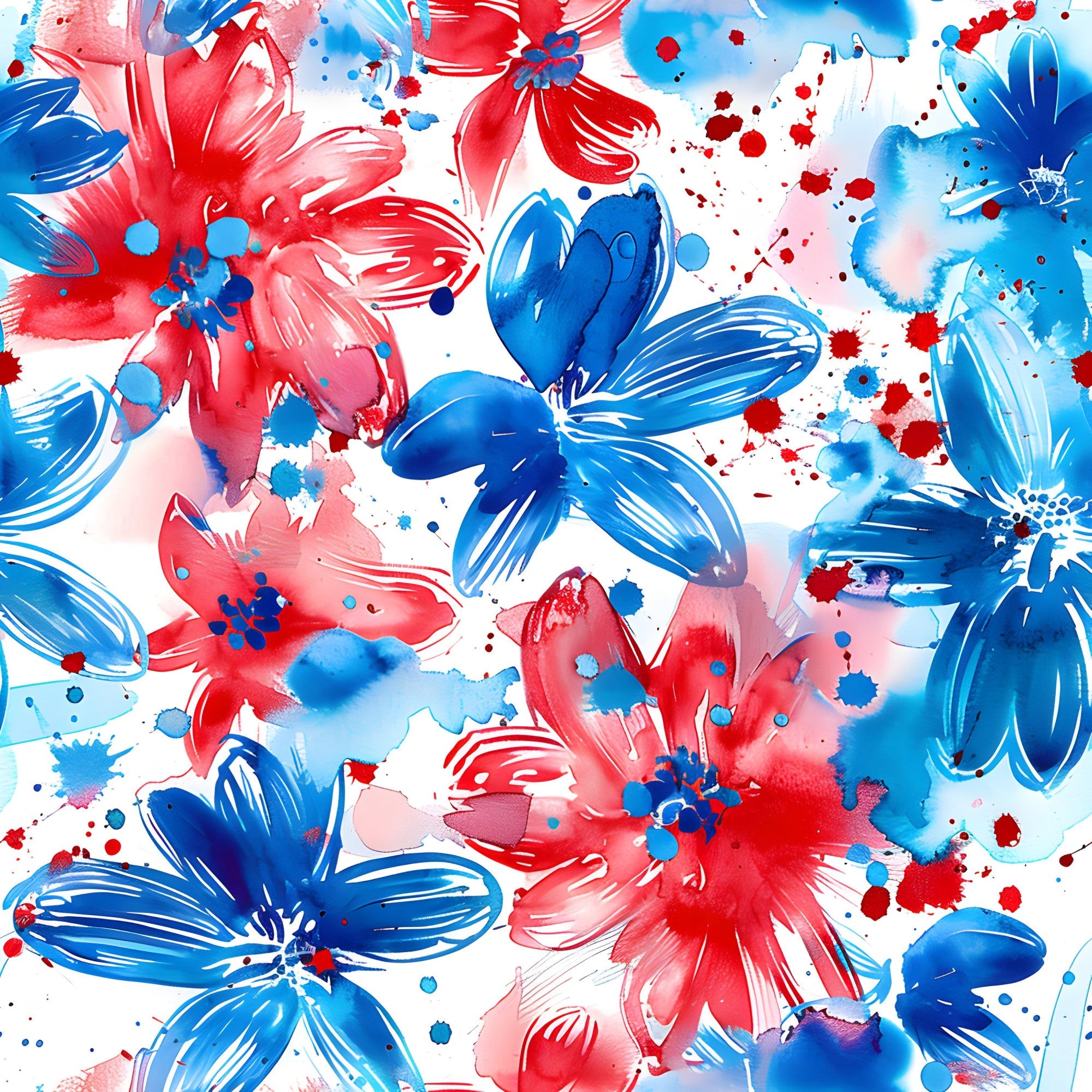 Freedom Petals Pattern 12 Minky Fabric
