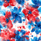Freedom Petals Pattern 15 Minky Fabric
