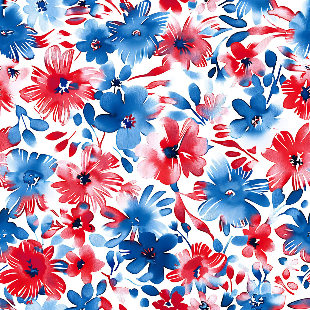 Freedom Petals Pattern 24 Minky Fabric