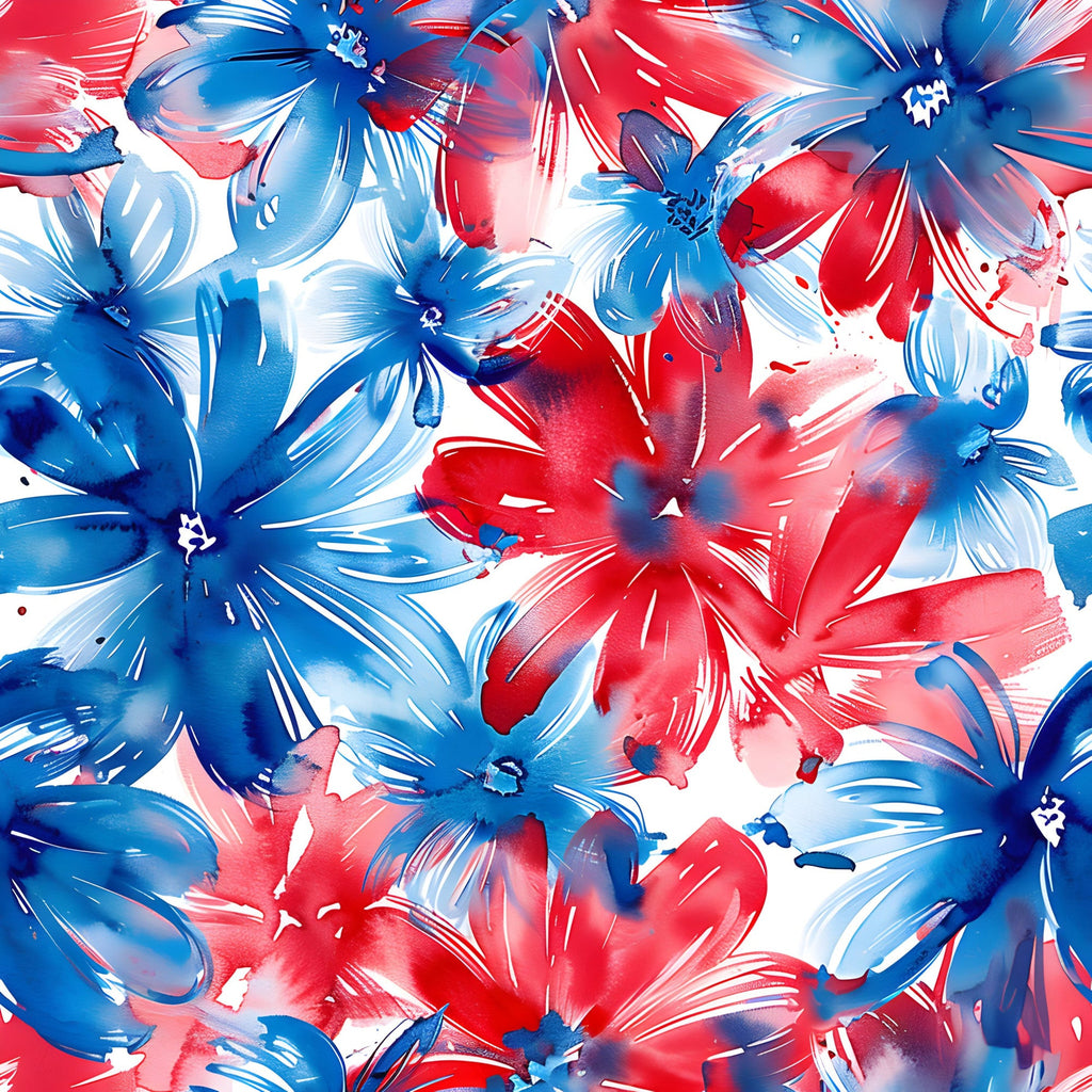 Freedom Petals Pattern 3 Minky Fabric