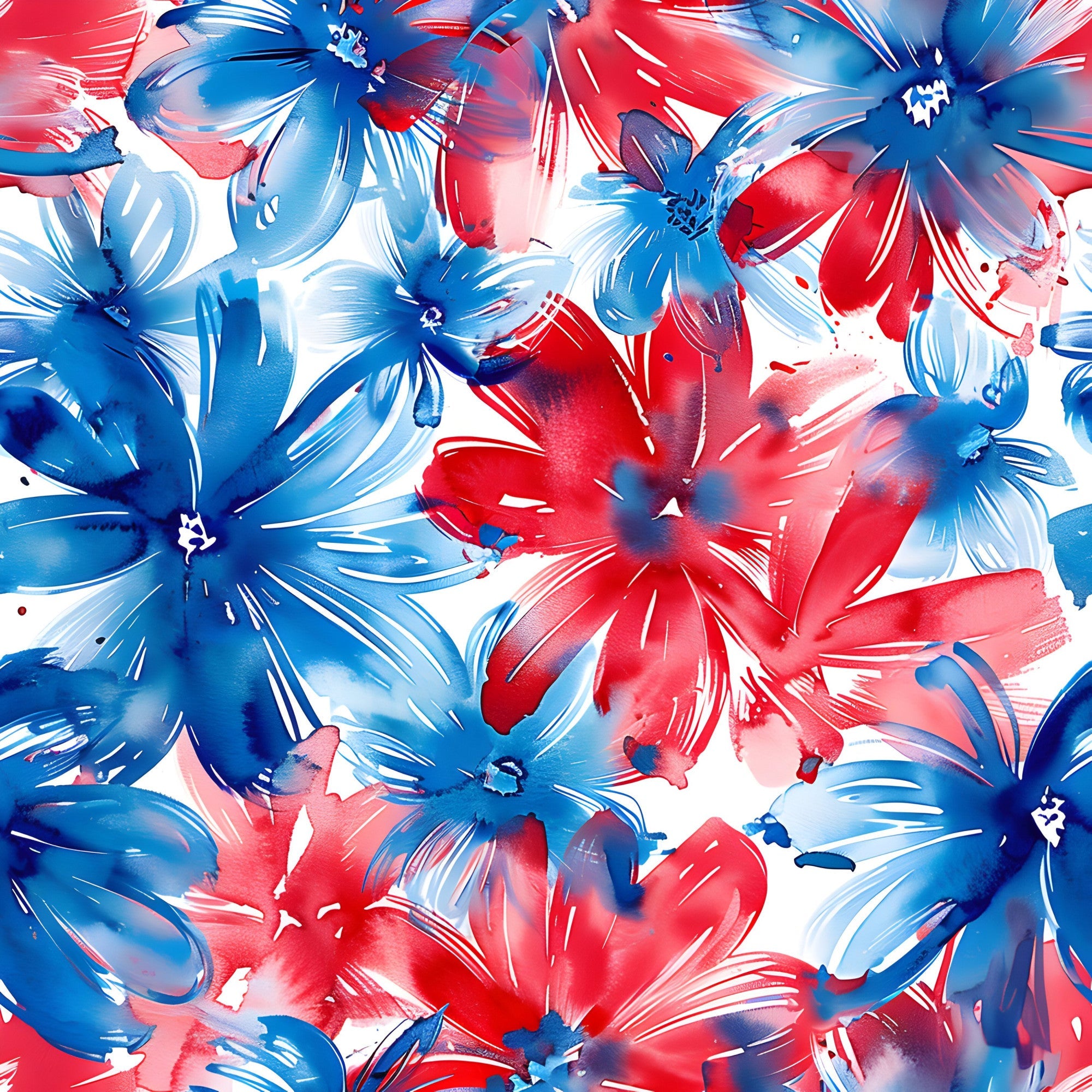 Freedom Petals Pattern 3 Minky Fabric