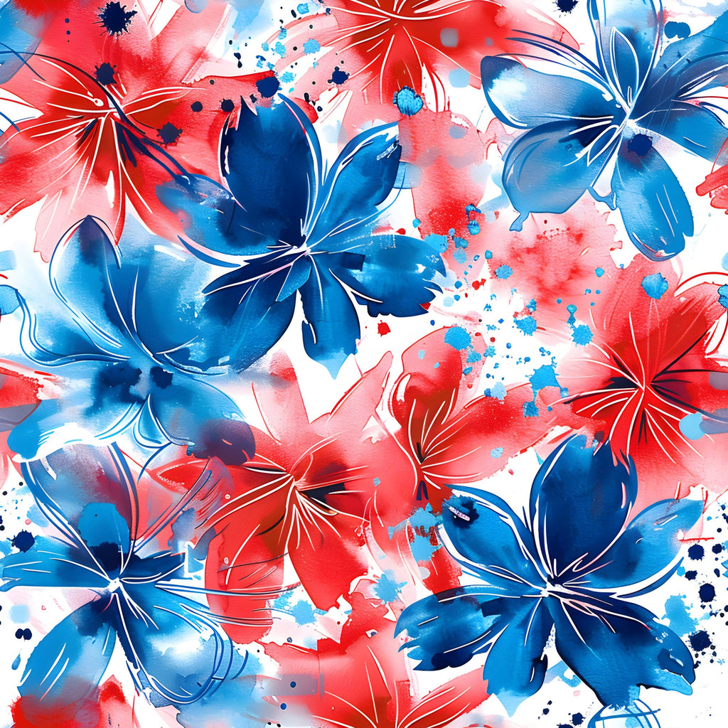 Freedom Petals Pattern 5 Minky Fabric