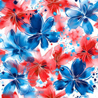 Freedom Petals Pattern 5 Minky Fabric