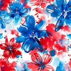 Freedom Petals Pattern 8 Minky Fabric