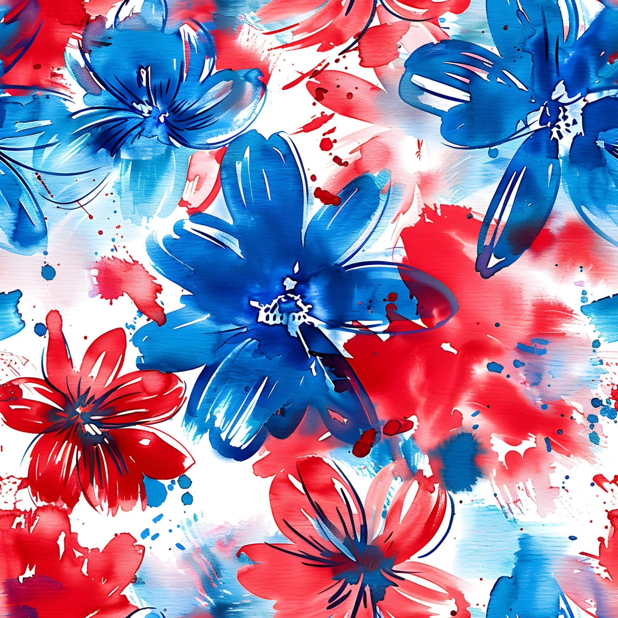 Freedom Petals Pattern 8 Minky Fabric