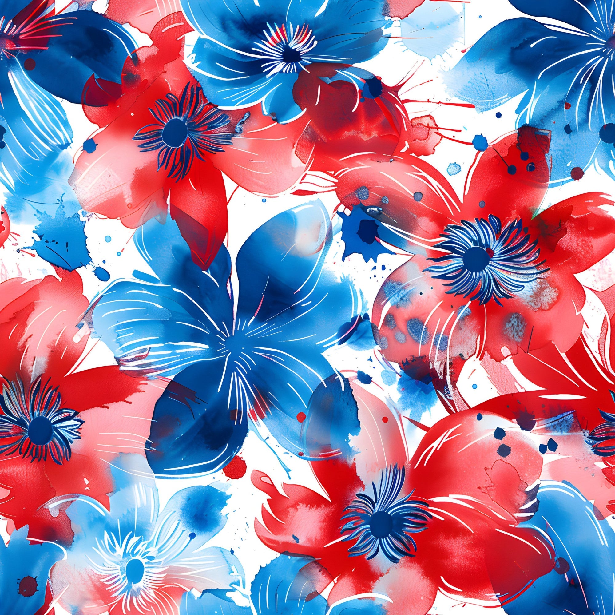 Freedom Petals Pattern 9 Minky Fabric