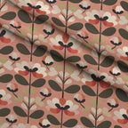 70s Retro Flowers Pattern 11 Minky Fabric — plush minky folded close-up preview (mv-minky-v1:lying)