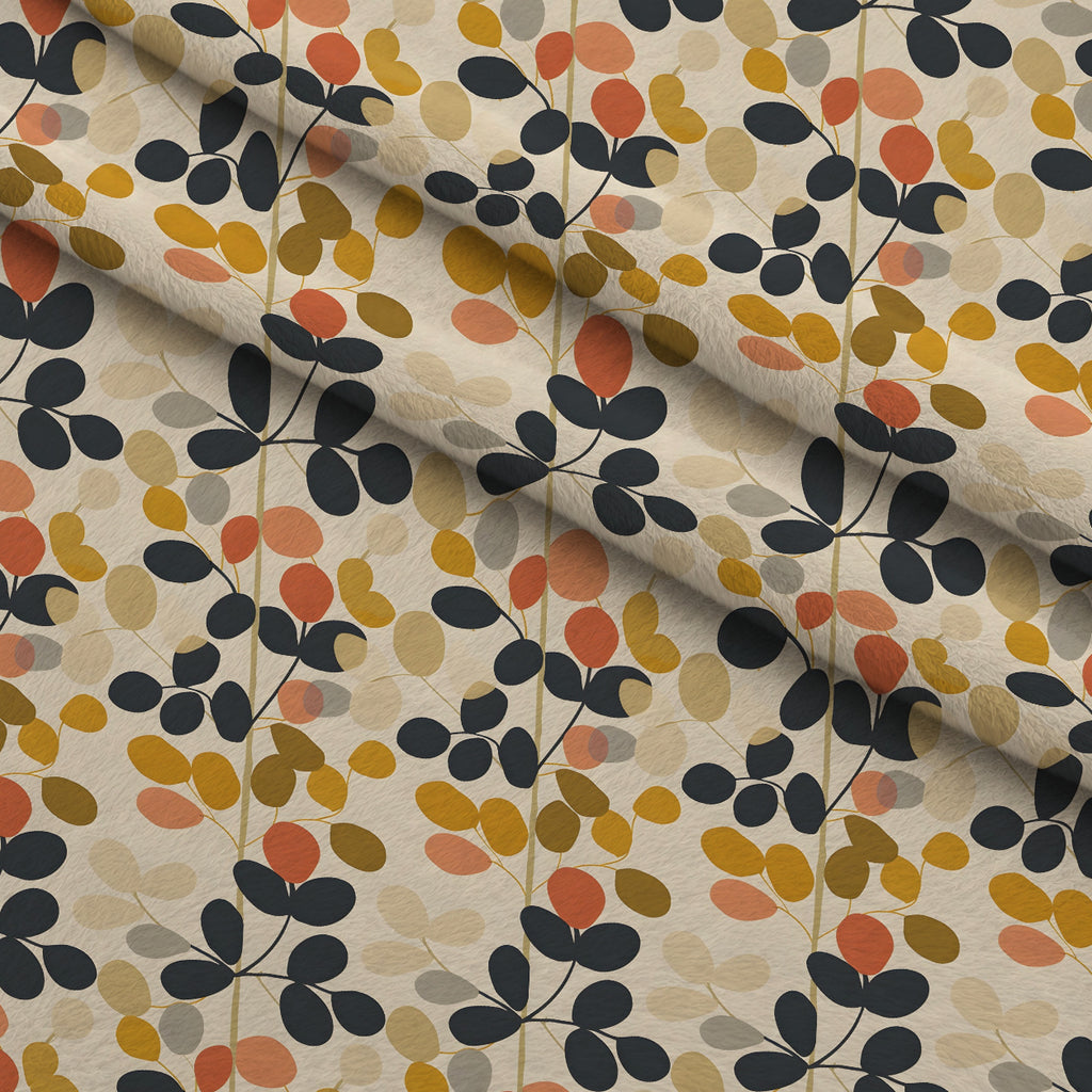 70s Retro Flowers Pattern 16 Minky Fabric — plush minky folded close-up preview (mv-minky-v1:lying)