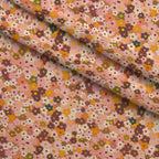 70s Retro Flowers Pattern 6 Minky Fabric — plush minky folded close-up preview (mv-minky-v1:lying)