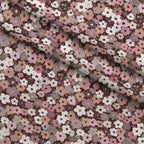 70s Retro Flowers Pattern 8 Minky Fabric — plush minky folded close-up preview (mv-minky-v1:lying)