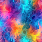 Rainbow Smoke Pattern 4 Fabric, quilting, cotton, fabric, multicolor, vibrant, swirling, smoke effect, rainbow hues, soft texture, premium, artistic, decorative, textile, colorful, abstract, seamless