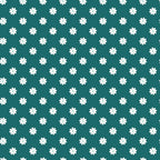 teal background, white daisies, floral pattern, repeating design,, fabric panel, geometric florals, spring flowers, botanical motif, small scale print, daisy blossoms, turquoise green, coordinating colors, flower power, retro vibes, craft fabric, sewing material, cotton blend