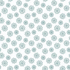 Teal Daisies Outline Fabric, quilting, cotton, fabric, teal, daisy, floral, outline, white background, seamless, textile, material, craft, sewing, home decor, soft, premium, traditional, print