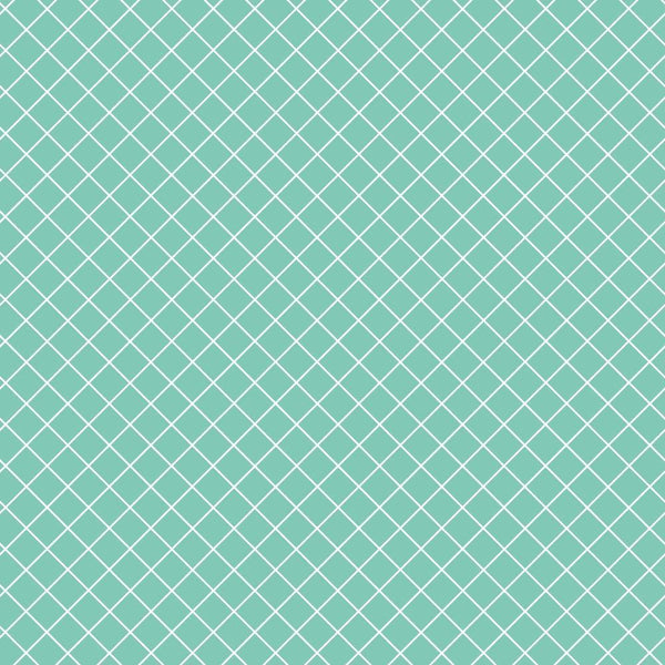 mint green, seafoam, white lines, geometric grid, diamond lattice, crosshatch pattern,, fabric panel, clean lines, modern geometric, abstract design, minimalist, fresh colors, sewing material, crafting fabric, contemporary pattern, linear design, pastel mint, geometric repetition