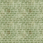 sage green, olive green, moss green, cream, brick pattern, grunge texture, weathered bricks, distressed look, vintage style,, fabric panel, rustic design, textured surface, muted tones, architectural pattern, stonework effect, aged appearance, neutral palette, building materials