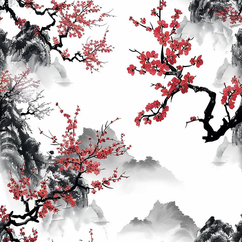 Japanese Cherry Blossoms 6 Quilting Cotton Fabric