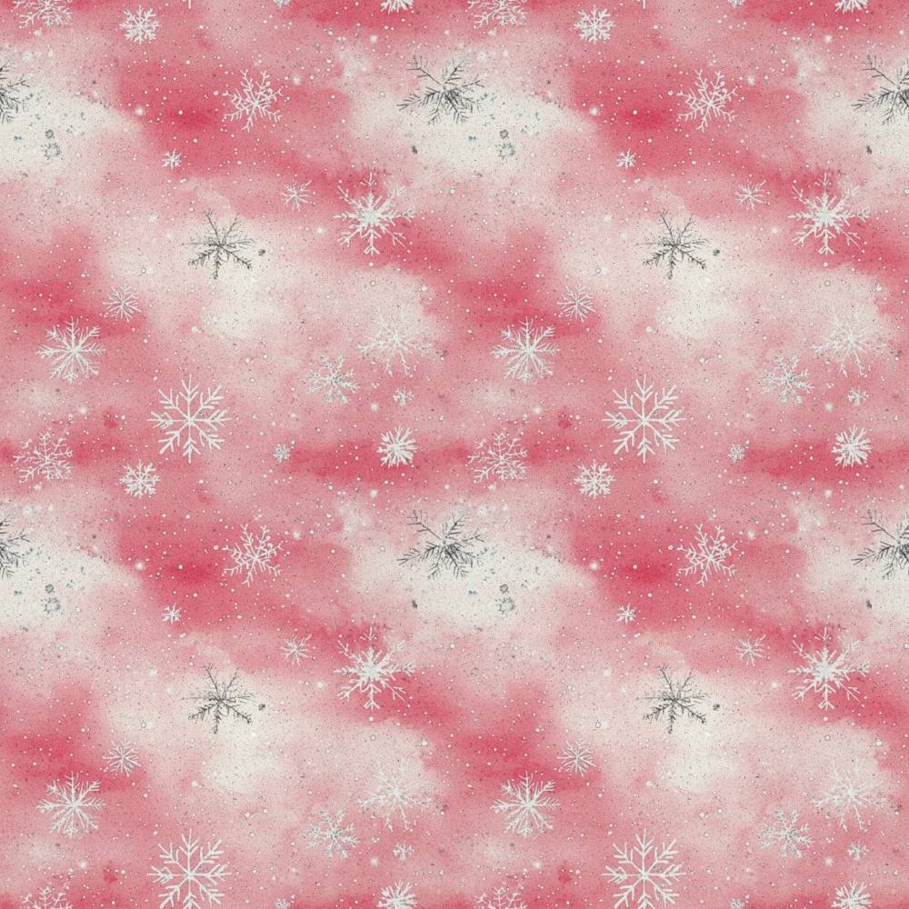 pink fabric, coral background, white snowflakes, winter pattern, delicate snowflakes, frosty design,, fabric panel, christmas fabric, holiday motif, soft pink, blush tones, repeating pattern, winter wonderland, festive fabric, seasonal design, intricate snowflakes, pastel christmas, crafting material, cotton fabric