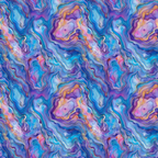 abalone shells, iridescent patterns, swirling designs, purple hues, blue tones, pink accents, turquoise colors, orange highlights, marbled effect, fluid patterns, organic shapes,, fabric panel, psychedelic style, ocean inspired, seashell motifs, flowing lines, vibrant colors, abstract design, pearlescent finish