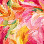 Brushstroke Bouquet Pattern 12 Minky Fabric