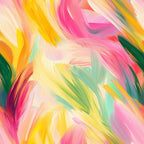Brushstroke Bouquet Pattern 13 Minky Fabric