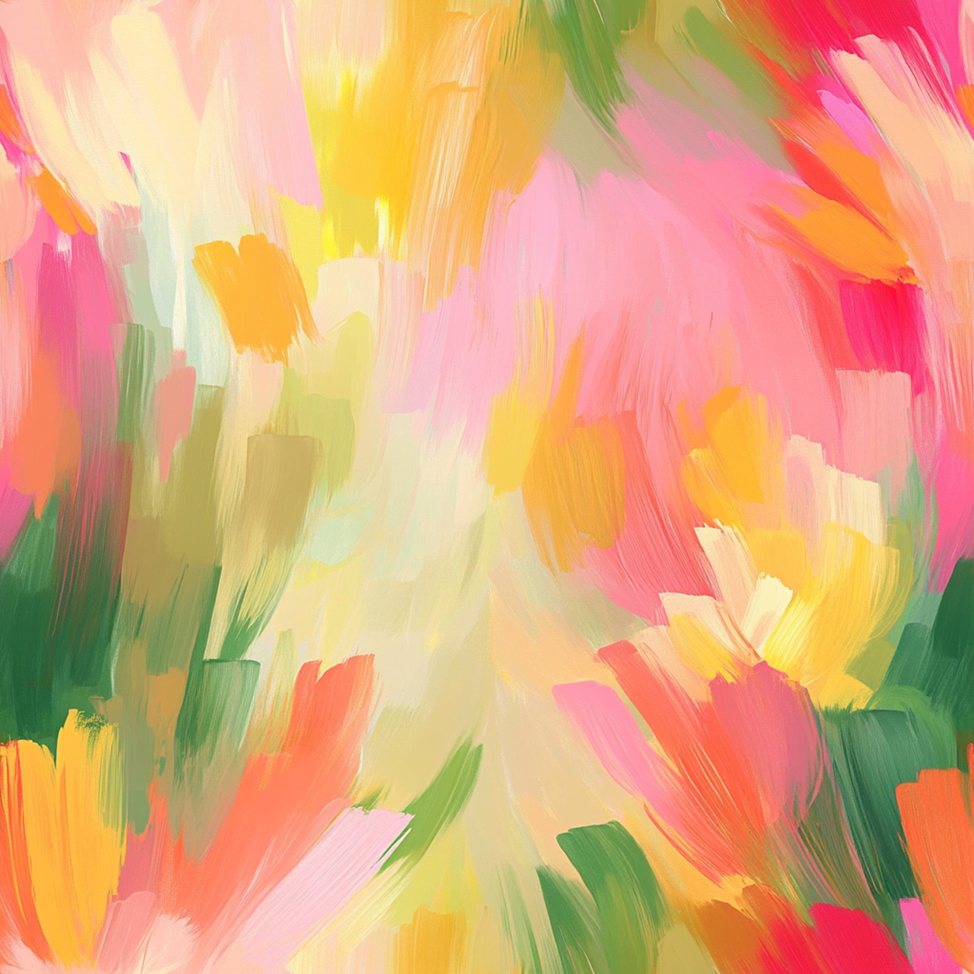 Brushstroke Bouquet Pattern 3 Minky Fabric