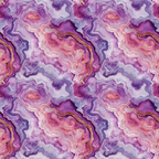 purple, lavender, magenta, pink, coral, gold accents, agate pattern, geode design, mineral formation, crystalline structure, flowing layers, organic shapes, natural stone,, fabric panel, geological inspired, luxury aesthetic, marble effect, contemporary design, gemstone motif