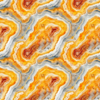 orange, amber, gray, white, red, burgundy, agate slices, geode pattern, mineral formations, concentric rings, banded layers, geological texture, natural stone, earth tones, repeating pattern,, fabric panel, organic shapes, crystalline structure, warm colors